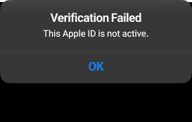 AppleID Not Activated